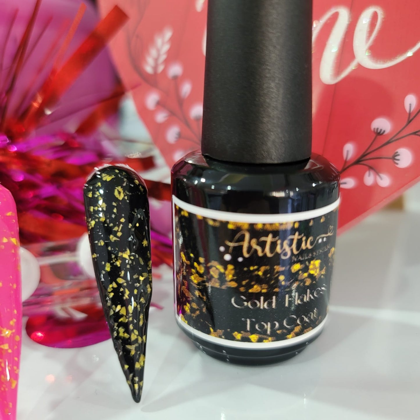 Golden Flakes Top Coat