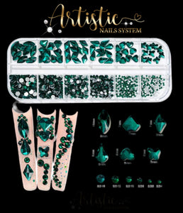 Esmerald Green Rhinestones