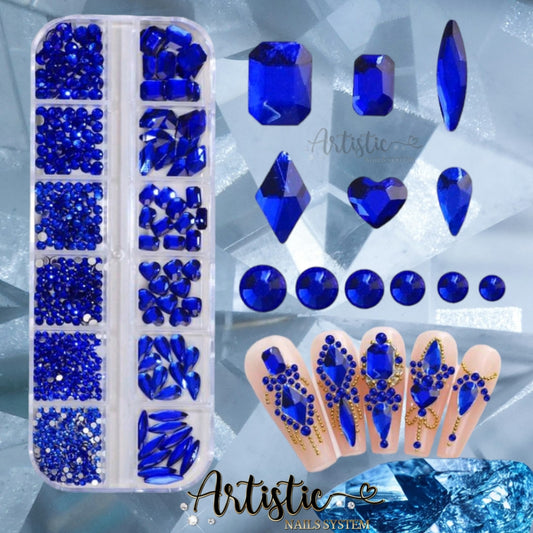 Blue Rhinestones