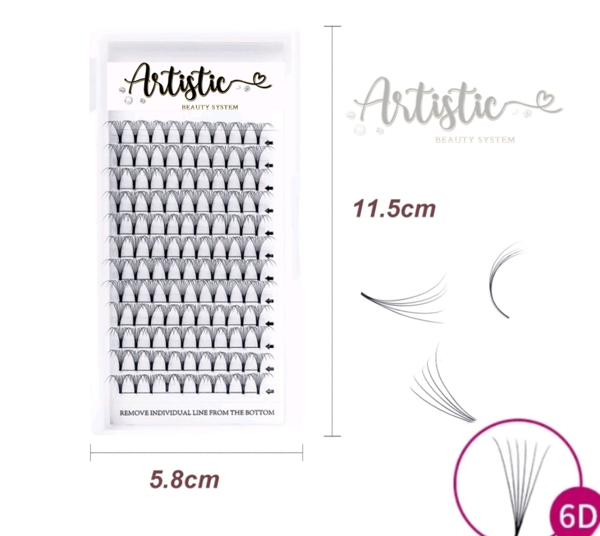 Volume Lashes 6D (Pestañas de Volumen 6D C)