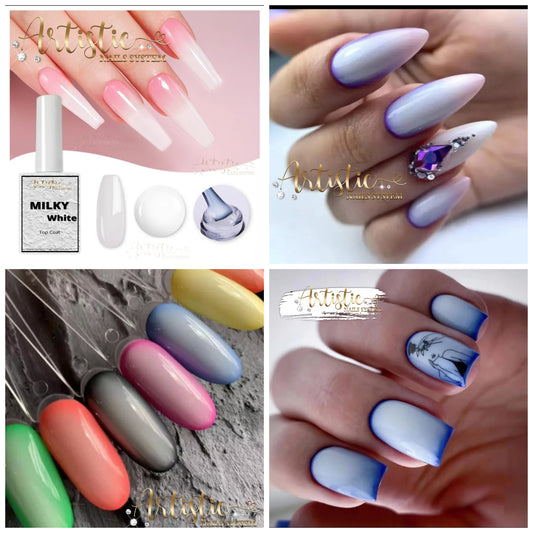 Milky White Top Coat